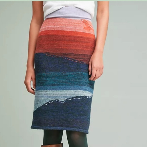 Anthropologie Dresses & Skirts - Anthropologie Multicolor Knit Skirt